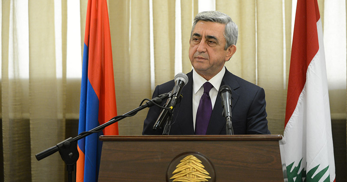 Հայաստանի նախագահ Պր. Սերժ Սարգիսեան, Լիբանան կատարած իր պաշտօնական այցելութեան ընթացքին...