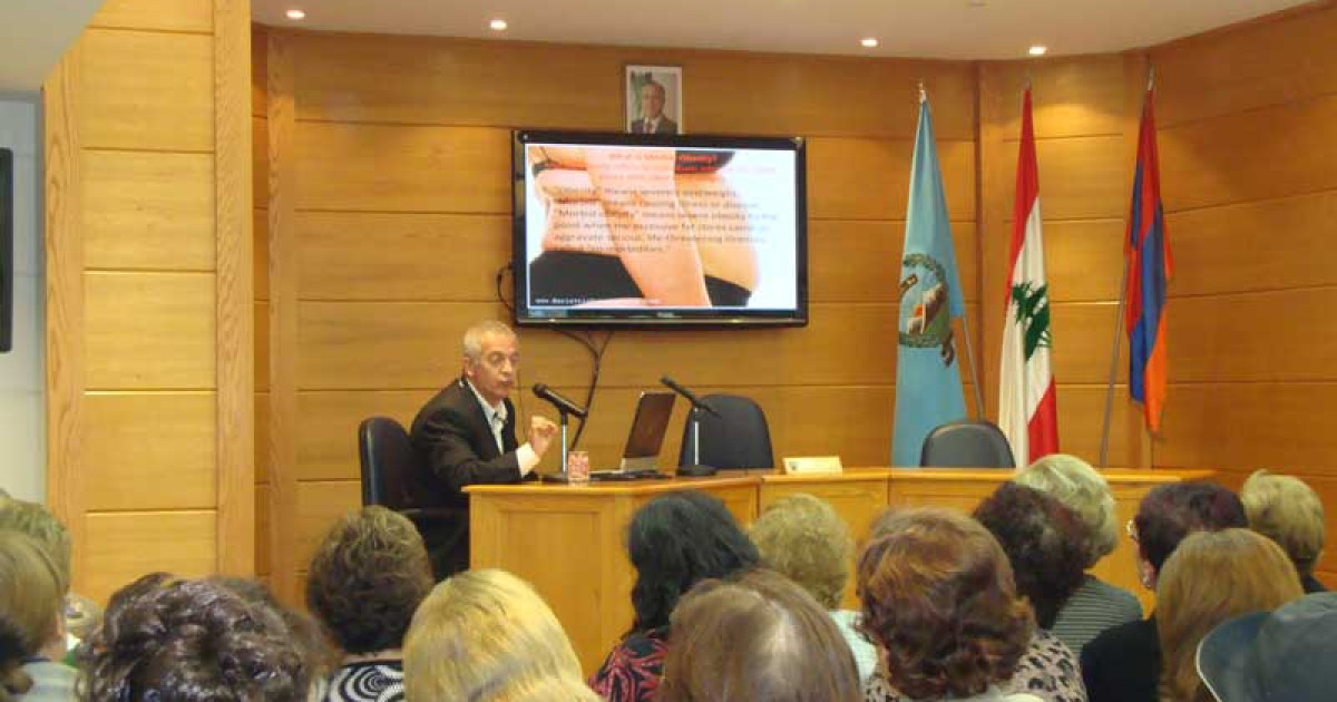 Լիբանանահայ Օգնութեան Խաչ. «Գիրութիւն – Ստամոքսի Վիրահատութիւն» Նիւթով Դասախօսութիւն